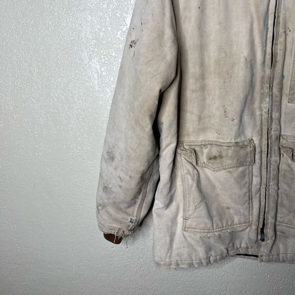 Vintage Carhartt Sun Faded Distressed Chore Jacket XL - Picture 3 of 11